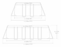 Intex Prism Frame Pool Greywood - 549 X 122 Cm – Met Filterpomp En Accessoires -Kokido Verkoopwinkel 26792gn zwembadformaat 1