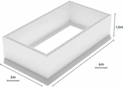 Polystyreen Zwembad Blokkenset - 6,00 X 3,00 X 1,50 M -Kokido Verkoopwinkel 600x300 zij size
