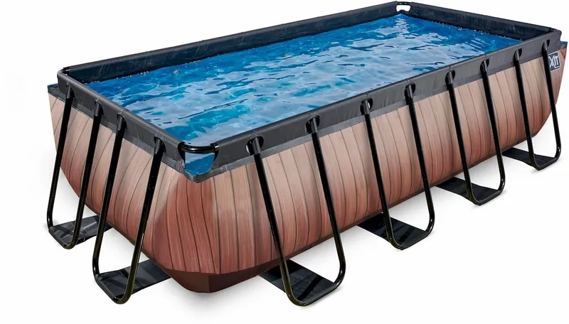 EXIT TOYS EXIT Wood Zwembad - 400 X 200 X 100 Cm - Met Zandfilterpomp En Trap 2 EXIT TOYS EXIT Wood Zwembad - 400 X 200 X 100 Cm - Met Zandfilterpomp En Trap - Afbeelding 2