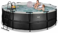 EXIT TOYS EXIT Black Leather Zwembad - 427 X 122 Cm - Met Zandfilterpomp En Trap -Kokido Verkoopwinkel 688 1200 exit 30 27 14 20 int 4