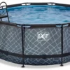 EXIT TOYS EXIT Stone Zwembad - 360 X 122 Cm - Met Zandfilterpomp En Trap