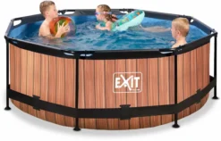 EXIT TOYS EXIT Wood Zwembad - 244 X 76 Cm - Met Filterpomp -Kokido Verkoopwinkel 766 1200 exit 30 12 08 10 int 4