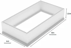 Polystyreen Zwembad Blokkenset - 8,00 X 4,00 X 1,50 M -Kokido Verkoopwinkel 800x400 zij size