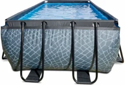 EXIT TOYS EXIT Stone Zwembad - 400 X 200 X 122 Cm - Met Zandfilterpomp En Trap -Kokido Verkoopwinkel 814 1200 exit 30 27 42 00 int 3
