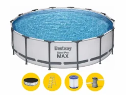 Bestway Steel Pro MAX Zwembad - 427 X 107 Cm - Met Filterpomp En Accessoires
