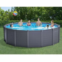 Intex Graphite Panel Pool - 478 X 124 Cm - Met Zandfilterpomp En Accessoires -Kokido Verkoopwinkel graphite panel pool1