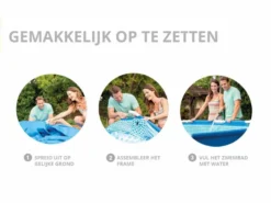 Intex Metal Frame Pool - 305 X 76 Cm - Met Filterpomp -Kokido Verkoopwinkel intex opzetinstructie 2