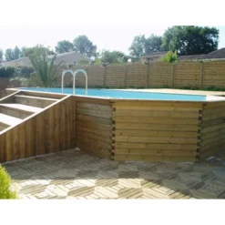 Gardipool Oblong 8.10 X 4.60 X 1.46 M Houten Zwembad -Kokido Verkoopwinkel oblong7 4